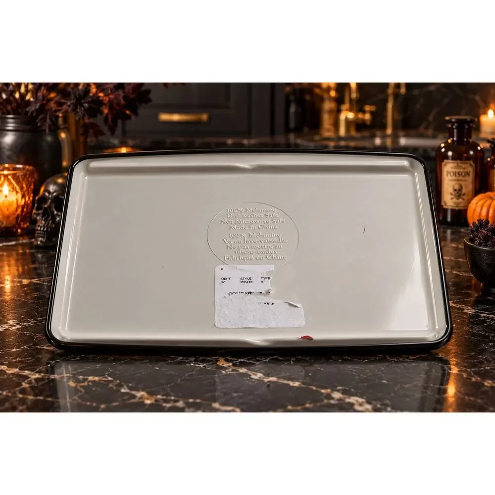 Spooky Night Halloween Snake Melamine Serving Tray Celestial Gothic